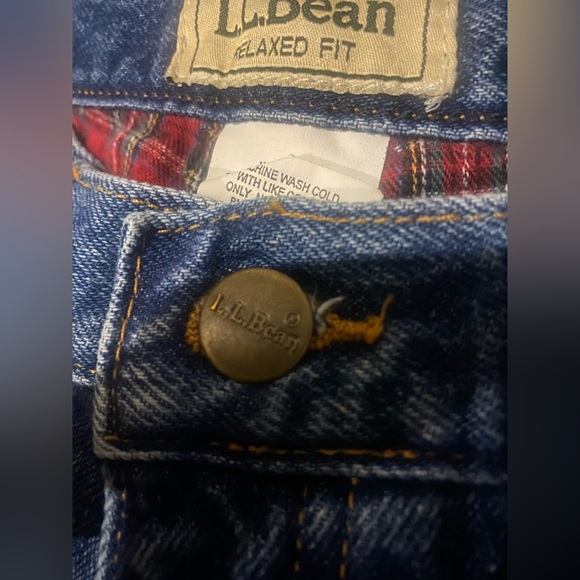 ⭐️  Not Made Anymore | Vintage L.L. Bean Plaid Jeans - Picture 4 of 6